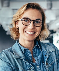 Woman with beautiful smile