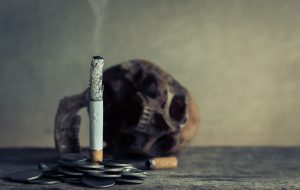 cigarette skull