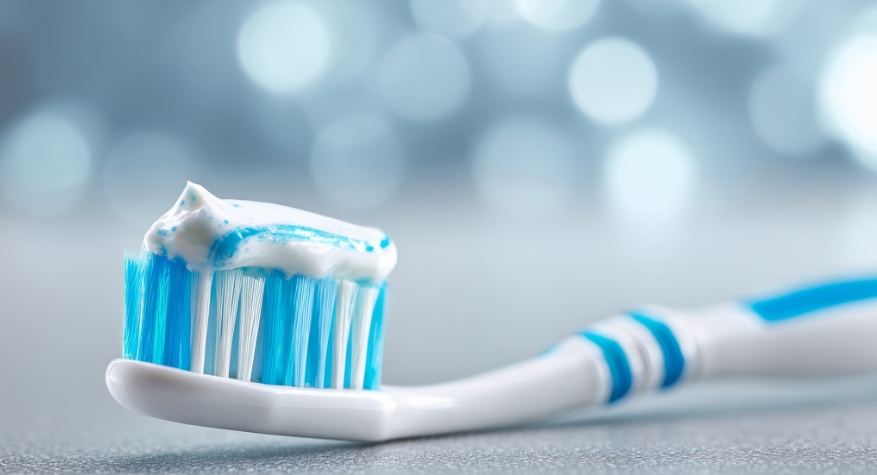 Toothbrush w/tooth paste